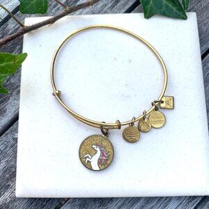 Alex and Ani – Unicorn Charm Bangle Charity by Design – Russian Gold Finish